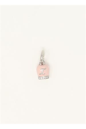 Pink capri bell charm with customizable letter Capri Bell | CAMPANELLADICAPRINIZIALEROSA